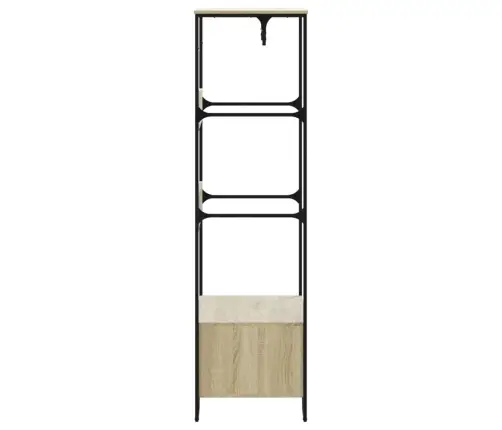 Drabužių Spinta, Sonoma Ąžuolo, 90X50X180cm Apdirbta Mediena