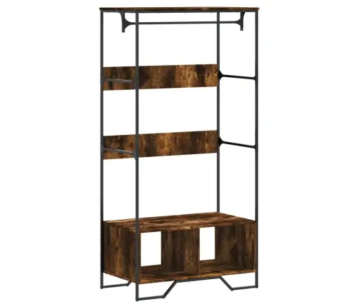 Drēbju Skapis, Ozolkoka Krāsa, 90X50X180 Cm, Inženierijas Koks Vidaxl