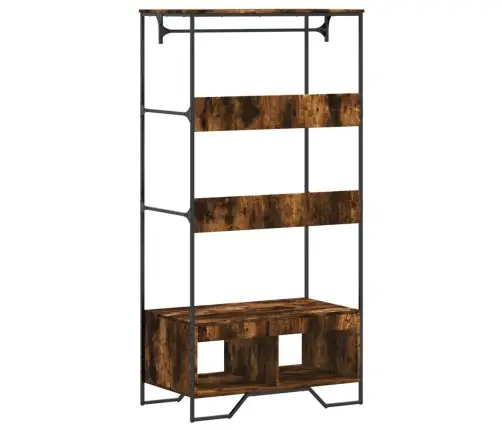 Drēbju Skapis, Ozolkoka Krāsa, 90X50X180 Cm, Inženierijas Koks Vidaxl