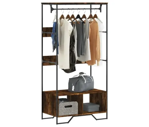 Drēbju Skapis, Ozolkoka Krāsa, 90X50X180 Cm, Inženierijas Koks Vidaxl