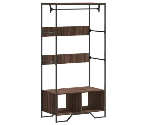 Drēbju Skapis, Ozolkoka Krāsa, 90X50X180 Cm, Inženierijas Koks Vidaxl