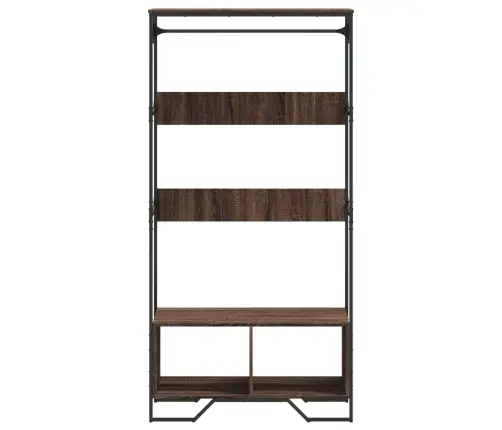 Drēbju Skapis, Ozolkoka Krāsa, 90X50X180 Cm, Inženierijas Koks Vidaxl