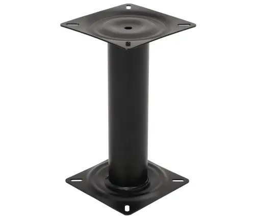 Laivas Sēdekļa Pamatne, Melna, 33 Cm, Tērauds Vidaxl