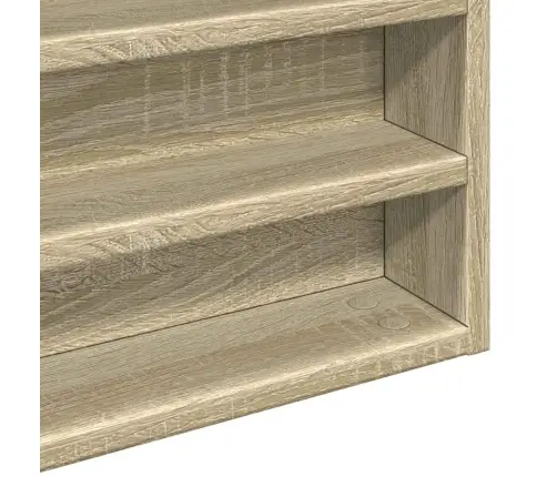 Vitrīna, Ozolkoka Krāsā, 100X8,5X50 Cm, Skaidu Plāksne Vidaxl