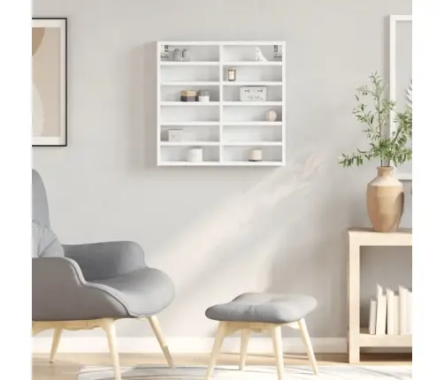 Vitriinkapp, Valge, 60 X 8,5 X 58 cm Tehispuit