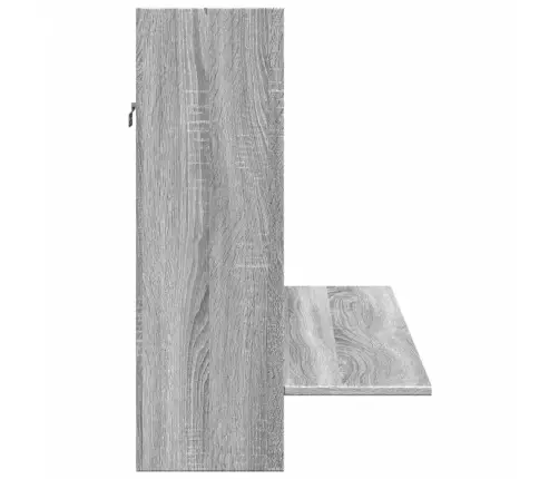 Seinale Kinnitatav Kirjutuslaud, Hall, 105X48X75 cm Tehispuit