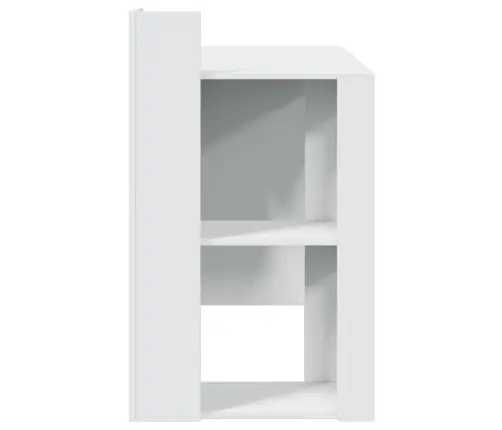 Biuro Stalas, Baltos Spalvos, 103,5X56,5X94cm Apdirbta Mediena