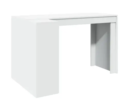 Rakstāmgalds, Balts, 123,5X73,5X75 Cm, Inženierijas Koks Vidaxl