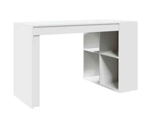 Rakstāmgalds, Balts, 123,5X73,5X75 Cm, Inženierijas Koks Vidaxl