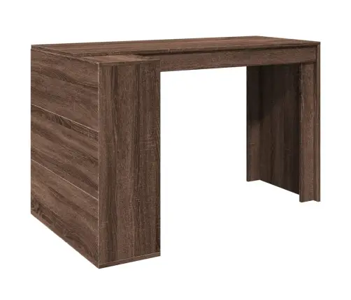 Biuro Stalas, Rudas Ąžuolo, 123,5X73,5X75cm Apdirbta Mediena Biuro Stalas, Rudas Ąžuolo, 123,5X73,5X75cm Apdirbta Mediena