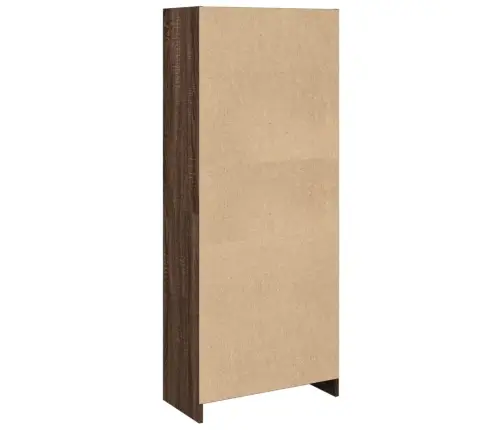 Grāmatplaukts, Brūna Ozola, 57X28,5X141 Cm, Inženierijas Koks Vidaxl