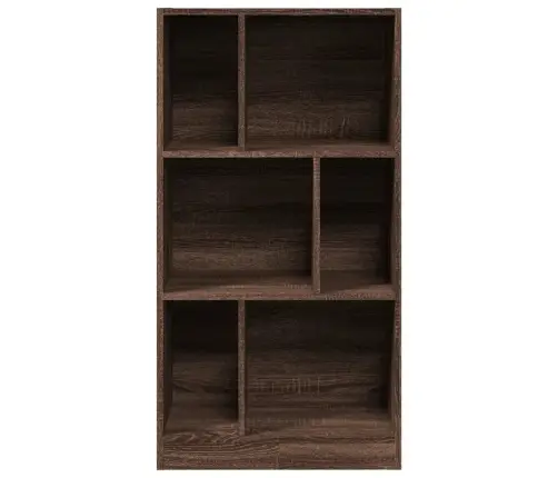 Grāmatplaukts, Brūna Ozola, 57X28,5X107,5 Cm, Inženierijas Koks Vidaxl