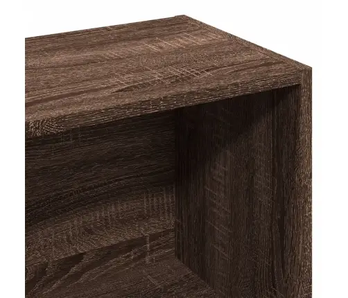 Grāmatplaukts, Brūna Ozola, 57X28,5X107,5 Cm, Inženierijas Koks Vidaxl