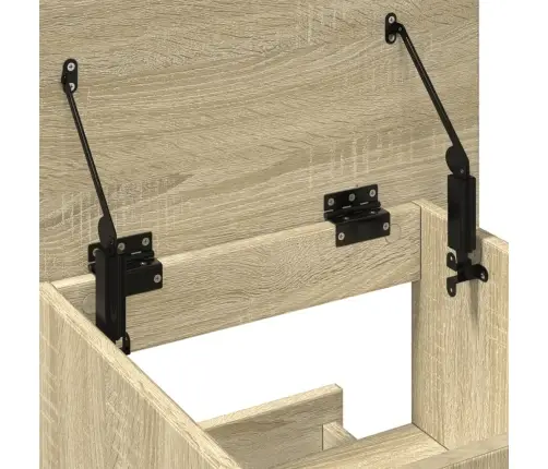 Tribūna Su Ratukais Ir Stalčiumi, Ąžuolo, 55X55X107cm Mediena