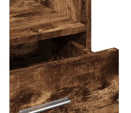 Tribūna Su Ratukais Ir Stalčiumi, Ruda, 55X55X107cm Mediena