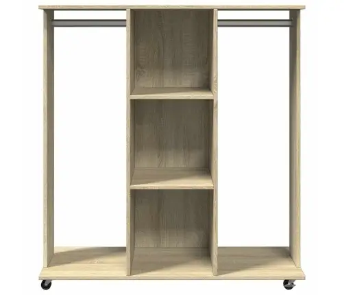 Skapis Ar Riteņiem, 102X38X110 Cm, Ozolkoka, Inženierijas Koks Vidaxl