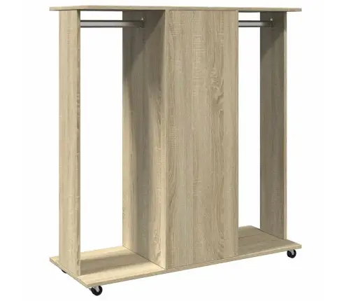 Drabužių Spinta Su Ratukais, Ąžuolo, 102X38X110cm Mediena