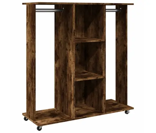 Skapis Ar Riteņiem, 102X38X110 Cm, Ozolkoka, Inženierijas Koks Vidaxl