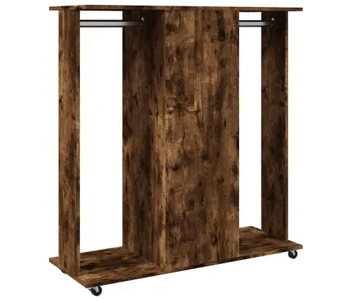 Skapis Ar Riteņiem, 102X38X110 Cm, Ozolkoka, Inženierijas Koks Vidaxl