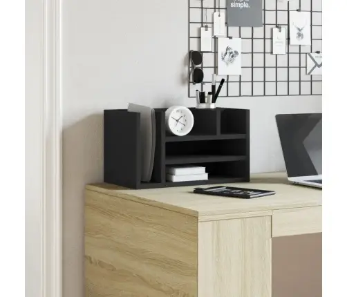 Rašomojo Stalo Lentyna, Juoda, 44,5X24X25cm Apdirbta Mediena