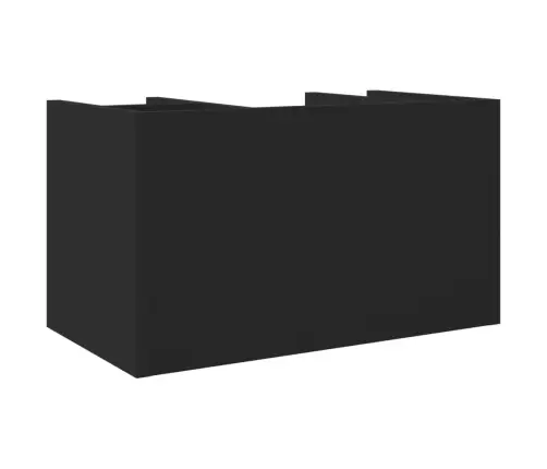 Rašomojo Stalo Lentyna, Juoda, 44,5X24X25cm Apdirbta Mediena