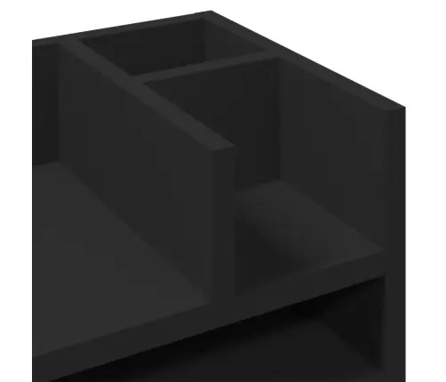 Rašomojo Stalo Lentyna, Juoda, 44,5X24X25cm Apdirbta Mediena