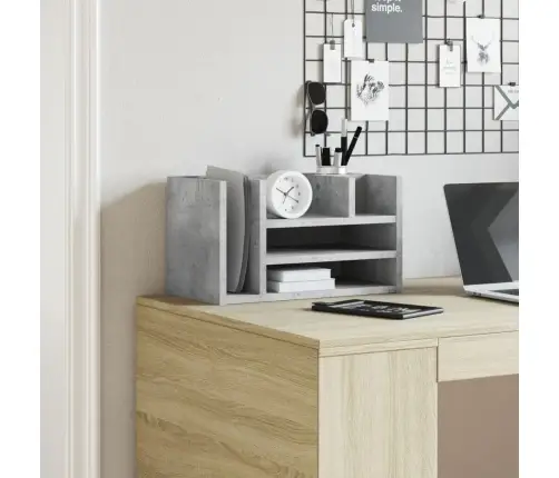 Rašomojo Stalo Lentyna, Betono, 44,5X24X25cm Apdirbta Mediena