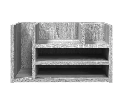Rakstāmgalda Organizators, Pelēka Ozola, 44,5X24X25 Cm, Koks Vidaxl