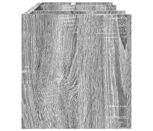 Rakstāmgalda Organizators, Pelēka Ozola, 44,5X24X25 Cm, Koks Vidaxl