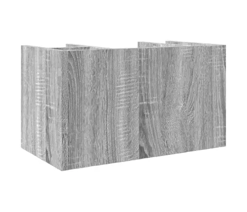 Rakstāmgalda Organizators, Pelēka Ozola, 44,5X24X25 Cm, Koks Vidaxl