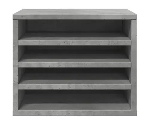 Rakstāmgalda Organizators, Betona Pelēks, 36X26X29,5 Cm, Koks Vidaxl