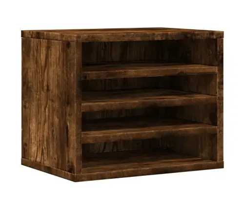 Rašomojo Stalo Lentyna, Dūminio Ąžuolo, 36X26X29,5cm Mediena