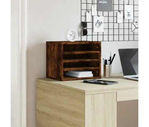 Rašomojo Stalo Lentyna, Dūminio Ąžuolo, 36X26X29,5cm Mediena