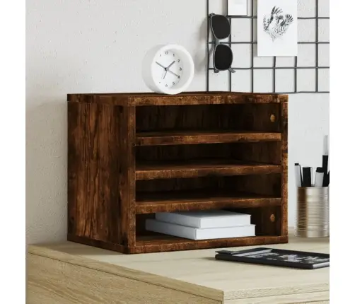 Rašomojo Stalo Lentyna, Dūminio Ąžuolo, 36X26X29,5cm Mediena