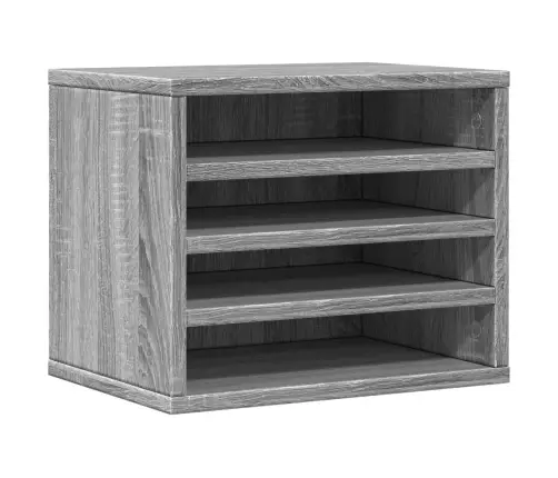 Rašomojo Stalo Lentyna, Pilka Ąžuolo, 36X26X29,5cm Mediena