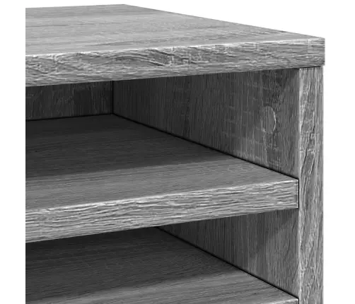 Rašomojo Stalo Lentyna, Pilka Ąžuolo, 36X26X29,5cm Mediena