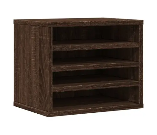 Rašomojo Stalo Lentyna, Ruda Ąžuolo, 36X26X29,5cm Mediena