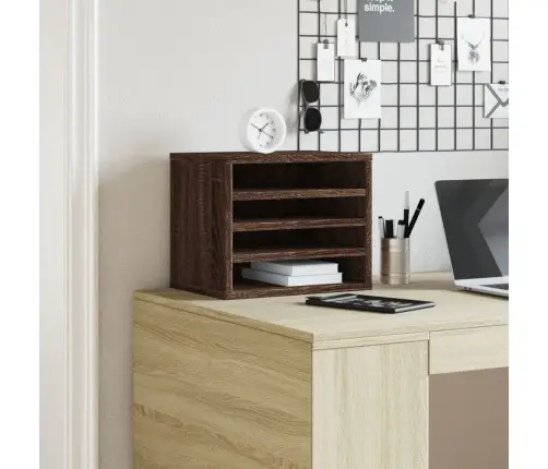 Rašomojo Stalo Lentyna, Ruda Ąžuolo, 36X26X29,5cm Mediena