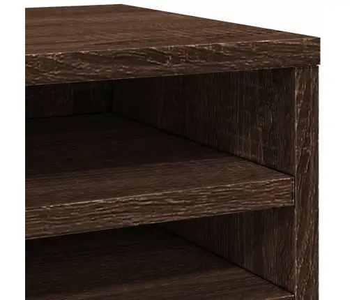 Rašomojo Stalo Lentyna, Ruda Ąžuolo, 36X26X29,5cm Mediena