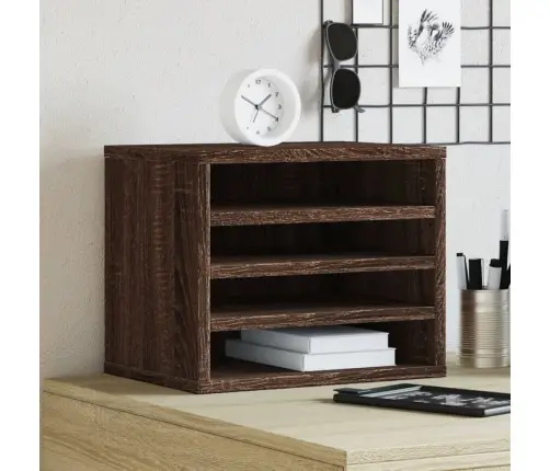 Rašomojo Stalo Lentyna, Ruda Ąžuolo, 36X26X29,5cm Mediena