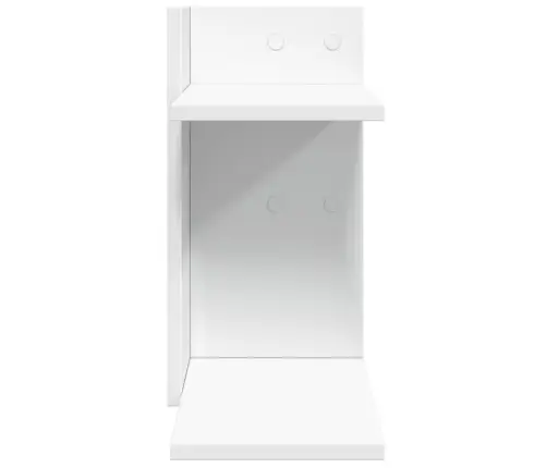 Rakstāmgalda Organizators, Balts, 42X21,5X42 Cm, Koks Vidaxl