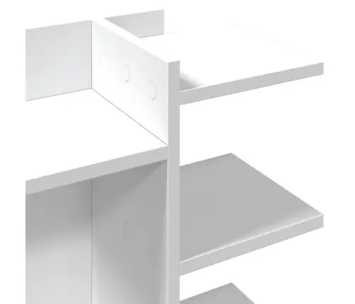 Rakstāmgalda Organizators, Balts, 42X21,5X42 Cm, Koks Vidaxl