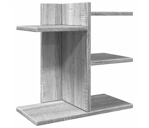 Rakstāmgalda Organizators, Pelēka Ozola, 42X21,5X42 Cm, Koks Vidaxl