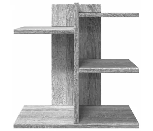 Rakstāmgalda Organizators, Pelēka Ozola, 42X21,5X42 Cm, Koks Vidaxl