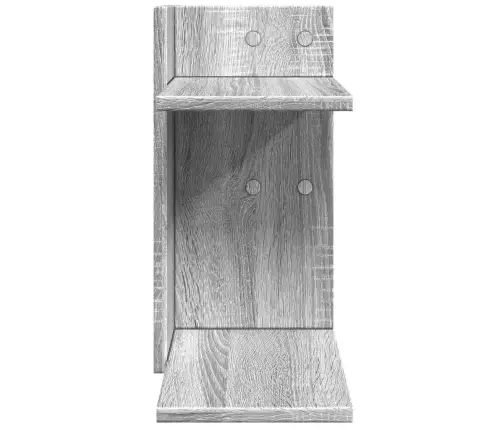 Rakstāmgalda Organizators, Pelēka Ozola, 42X21,5X42 Cm, Koks Vidaxl