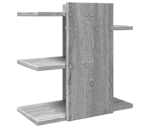 Rakstāmgalda Organizators, Pelēka Ozola, 42X21,5X42 Cm, Koks Vidaxl