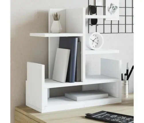 Rakstāmgalda Organizators, Balts, 49X20X52,5 Cm, Koks Vidaxl