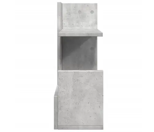 Rakstāmgalda Organizators, Betona Pelēks, 49X20X52,5 Cm, Koks Vidaxl