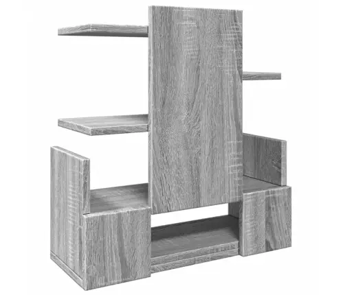 Rakstāmgalda Organizators, Pelēka Ozola, 49X20X52,5 Cm, Koks Vidaxl
