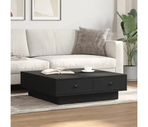 Kafijas Galdiņš, Melns, 90X90X28 Cm, Skaidu Plāksne Vidaxl Kafijas Galdiņš, Melns, 90X90X28 Cm, Skaidu Plāksne Vidaxl